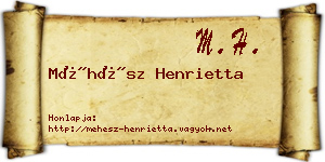 Méhész Henrietta névjegykártya