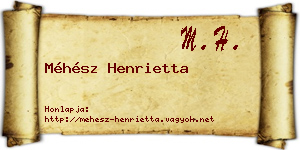 Méhész Henrietta névjegykártya